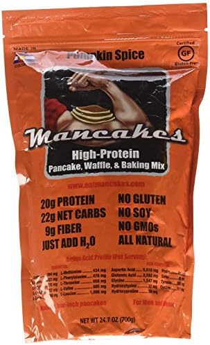 ManCakes High Protein Pancake Waffle and Baking Mix Pumpkin Spice, 24.7 Ounce (700g)