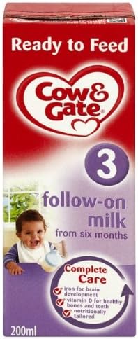 Cow & Gate Ready to Feed Follow-On Milk from 6 Months 15 x 200ml