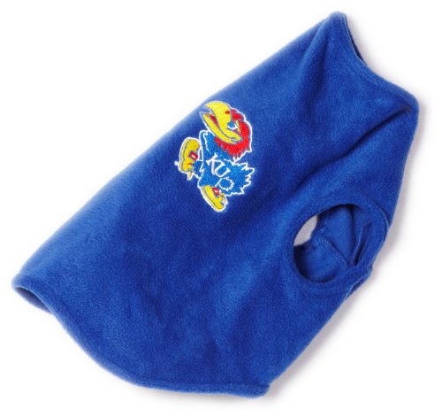 NCAA Kansas Jayhawks Polar Fleece Dog Sweatshirt, Medium