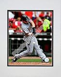 Austin Kearns 2008 Batting Action Double Matted 8O x 10O Photograph (Unframed)