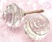 Decorative Vintage Crystal Glass Knobs ~ #IK56 ~ Lot of 8 ~ Glass Drawer Knobs & Pulls ~ Cabinet Glass Knobs & Pulls ~ Dresser Glass Handles & Pulls