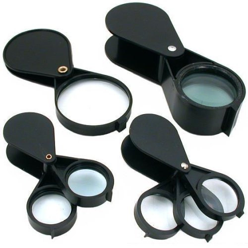 4 5x 10x 15x Folding Magnifiers Stamp Coin Opti Tools