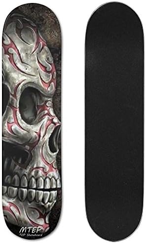 Mtep Breakthrough Skull Street Series Square Skateboard Decks (31-Inch)