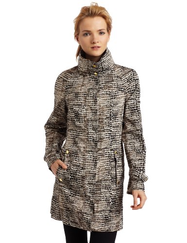 Calvin Klein Womens Leopard Anorak