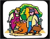 Decorated Mouse Pad with checking, body, sick, individual, cow, farming, person, veterinary, human, c, Farmer, helping, persons, doctor, people, veterinarian, farm, examine