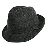 51uPoYCsmPL. SL160  WIRED BRIM BLACK SHAPEABLE WOOL FELT FEDORA