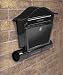 Outdoor Living : Black Postbox and Newspaper Box