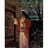 Black Jesus Christ Knocking religious Print Poster - 13x19