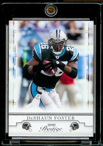 2008 Playoff Prestige # 15 DeShaun Foster - Carolina Panthers - NFL Football Card in Protective Screw Down Display Case !