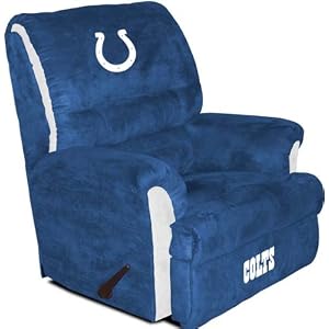 Buy Indianapolis Colts NFL Team Logo Furniture - Big Daddy Recliner By Baseline