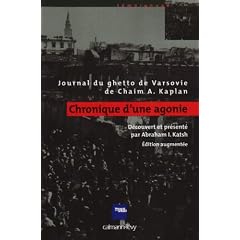 Chronique d'une agonie : Journal du ghetto de Varsovie