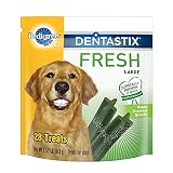 PEDIGREE DENTASTIX Fresh Large Treats for Dogs 1.52 Pounds 28 Count