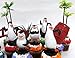 PENGUINS OF MADAGASCAR 12 Piece Birthday CUPCAKE Topper Set, Featuring 6 Random Penguin Figures and Decorative Themed Accessories - Figures Average 2