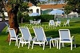 IMAGE OF Wallmonkeys Peel and Stick Wall Decals - Lawn Chairs Hotel - 72