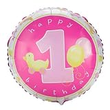 Girl's Little 1 Birthday 18" Foil Balloon Party Supplies