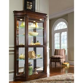 Pulaski Toscano Concave End Curio - 21166 from Curio Cabinets