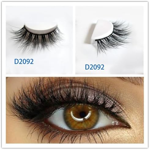 LUXURY 3D Mink Fur False Eyelashes Extensions 100% Hand Made 24Styles 1Pair (D2092)