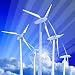 Blue Sky, Windmill Generators and Rays of Light - 36