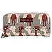 Bungalow360 Womens Canvas Large Zip-Around Wallet (Alpaca)