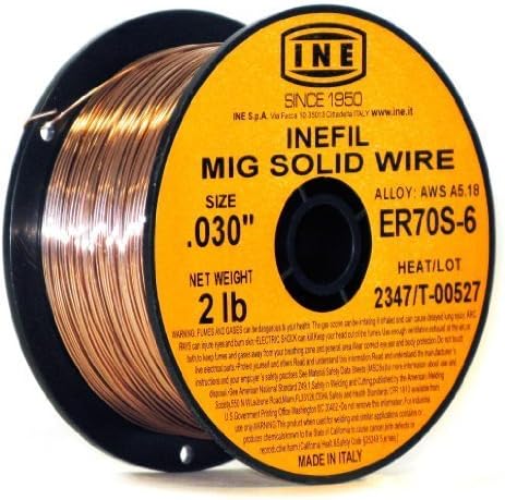 INEFIL ER70S-6 .030-Inch on 2-Poundà ›pool Carbon Steel Mig Solid Welding Wire by INE USA