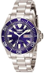 Invicta Sapphire Diver Stainless Steel Mens Watch 7042