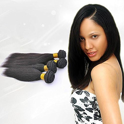 Yaki Wave Human Hair Weft Weave 16-22 inch Color 2/4 Straight Human Hair Extension