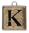 Upper/Lower Case Monogram Necklace - K Upper/Lower Case Monogram Necklace - K