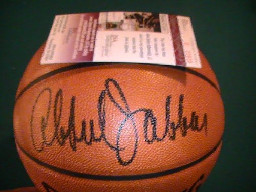 KAREEM ABDUL JABBAR SIGNED AUTOGRAPHED BASKETBALL LOS ANGELES LAKERS W/ COA JSA