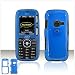 PCMICROSTORE Brand LG Rumor Scoop Translucent Blue Snap-On Case Cover with Removable Swivel Belt Clip