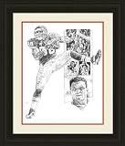 Kansas City Chiefs Framed Tony Gonzalez Kansas City Chiefs By Michael Mellett NFL Football