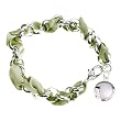 Sn� of Sweden Armband Island mit gr�nem Satinband