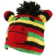 100% Wool Nepal Winter Crazy Monkey Animal Fleece Lined Beanie Ski Cap Hat Rasta