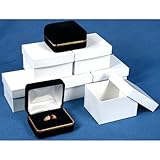 Best6 Black Velvet Diamond Ring Jewelry Gift Boxes Displays 6 Black Velvet Diamond Ring Jewelry Gift Boxes Displays