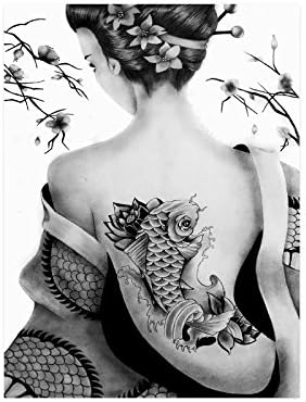 Japanese Geisha Girl Custom Collage Poster Paper Print Wall Art Living Room Home Office Decor 18" x 24"