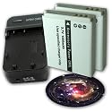CANON NB-6L Equivalent Charger & Battery 2-Pack Combo for OEM CB-2LY / PowerShot S90 SD980 SD770 IS SD1200 IS D10 & Other Models. Includes USB Port and Cable for Charging USB Enabled Cell Phones ** Cable NOT for PC / Photo transfer. ***Includes Mouse Pad***
