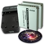 PRO SERIES Equivalent CANON NB-6L Charger & Battery 2-Pack Combo for OEM CB-2LY / PowerShot S90 SD980 SD770 IS SD1200 SD1300 SD3500 SD4000 D10 & Other Models. Includes USB Port and Cable for Charging USB Enabled Cell Phones ** Cable NOT for PC / Photo transfer. ***Includes Mouse Pad***