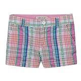 Girls' Cherokee Plaid Shorts - White