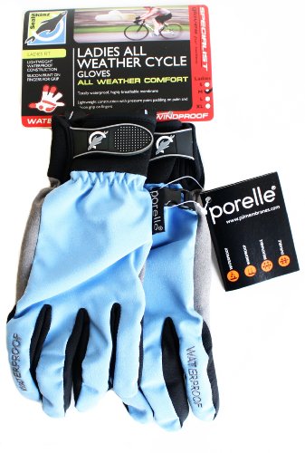 Sealskinz Ladies All Weather Cycle Glove - 2012/2013 Model (Sky Blue, Large)