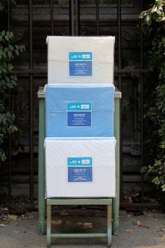 200TC 60% Cotton 40% Poly Sheet Set By Gotcha Covered - Blue