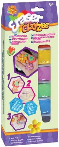 Eraser Clayzee-6 Pack-Flowers