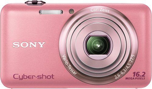 Sony DSC-WX7P Digitalkamera (16 Megapixel, 5-fach opt. Zoom, 3D-Schwenkpanorama, 10 Bilder/Sek., 7,1 cm (2,8 Zoll) Display) pink