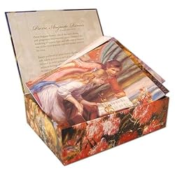 Pierre Auguste Renoir Collection - Box Set of 20 Assorted Note Cards and Patterned Envelopes