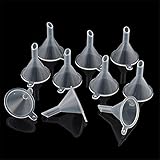 10pcs Plastic Mini Funnels For Filling Small Samples Perfume Liquid Emulsion