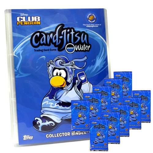 Club Penguin Series 4 Water Booster (10 packs) and Collector Binder