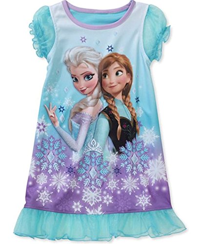 Disney Frozen Toddler Little Girls Anna and Elsa Nightgown
