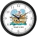 Noah's Ark No.5 - Biblical Theme Wall Clock by WatchBuddy Timepieces (Slate Blue Frame)