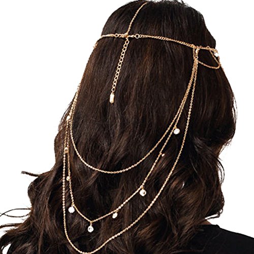 Lisli Women Fashion Tassel Head Chain Jewelry Headband Hair Band