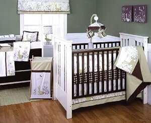Kids Line 6 Piece Bunny Meadow Crib Bedding Set