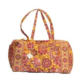 Buy Vera Bradley Large Duffel Bag Bali Gold by Vera Bradley