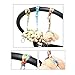 ilovebaby Baby Stroller/ Pram Safety Belt Wrist Strap, Easy to Install, Comfortable, Fit all strollers, Color Black- with 6 Baby Toys Secure Straps, Easy to Mount , for Baby Toys, Six Different Colors